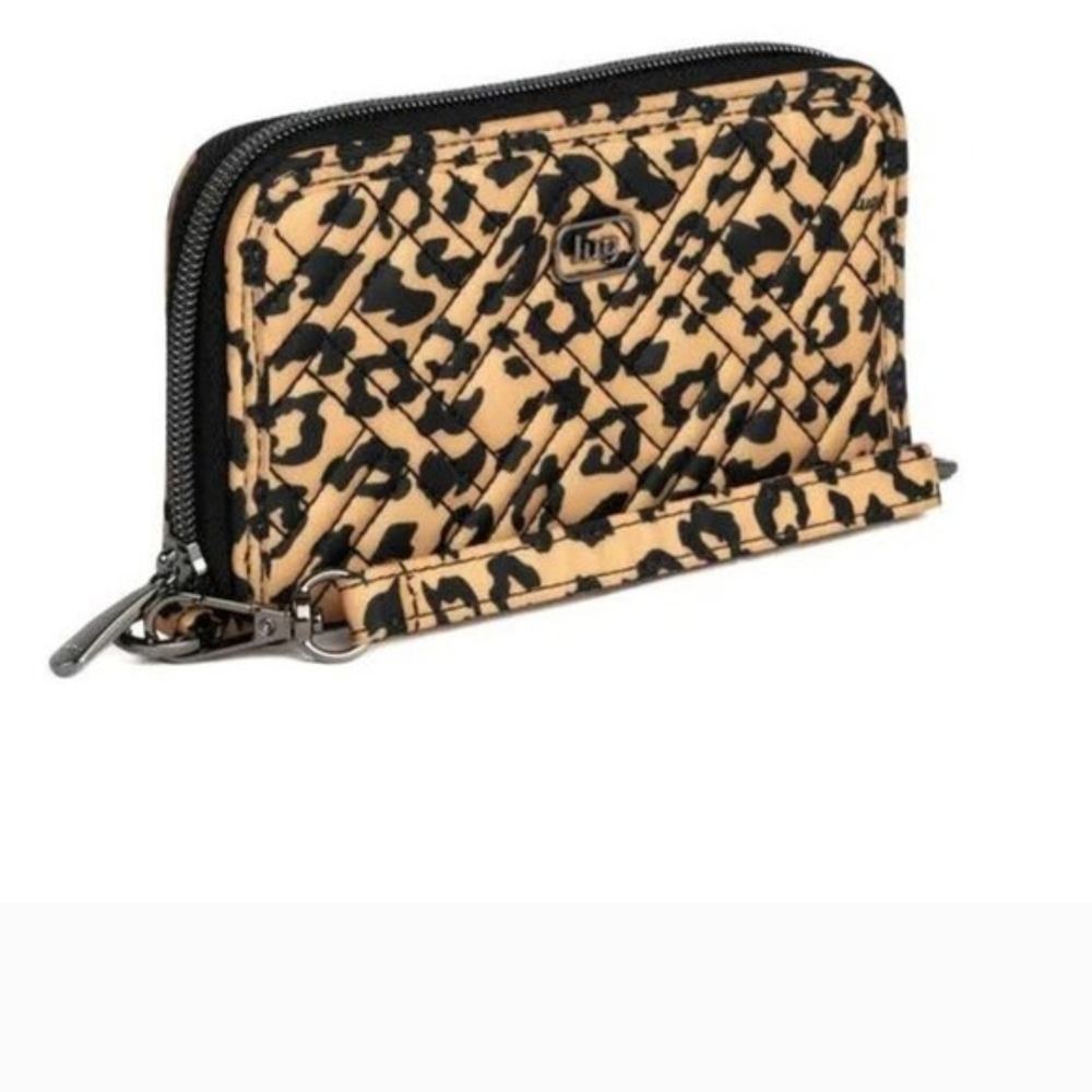 Lug Spotted Leopard Whirly RFID Wristlet Wallet - Picture 2 of 7
